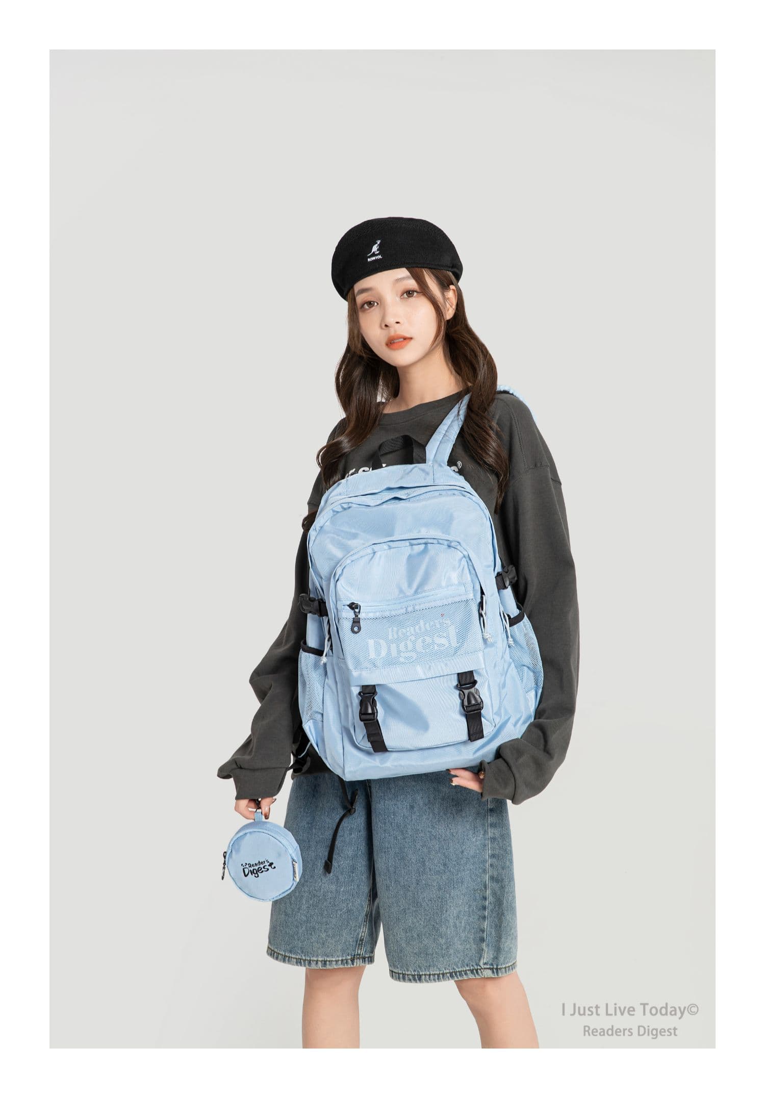 高校生向け大容量リュック メッシュポケット付き通学鞄