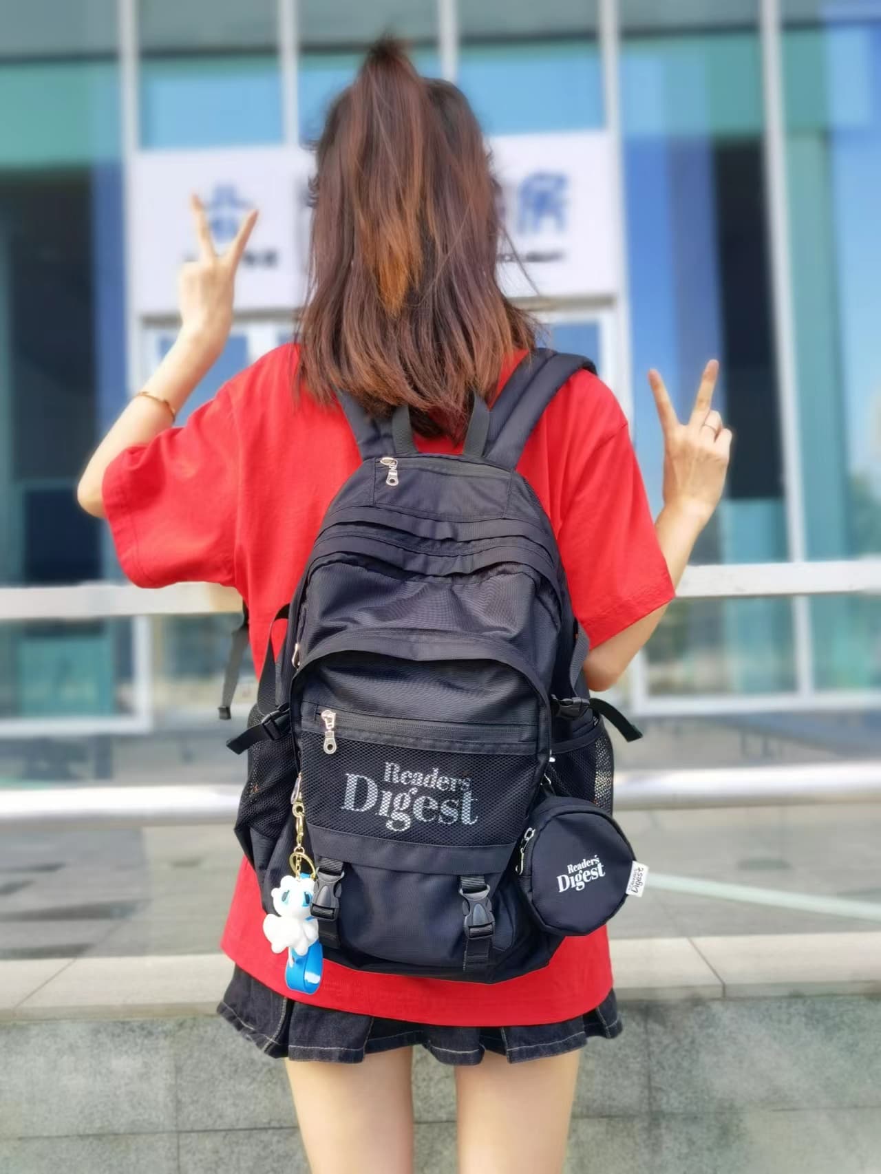 高校生向け大容量リュック メッシュポケット付き通学鞄