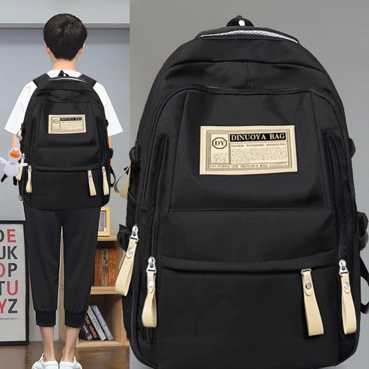 大容量リュック 多機能ポケット学生リュック