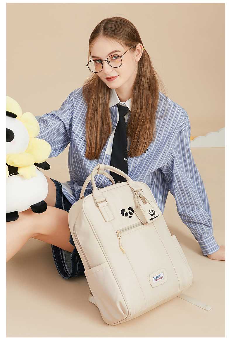 大容量リュック パンダモチーフ 学生用多機能リュック