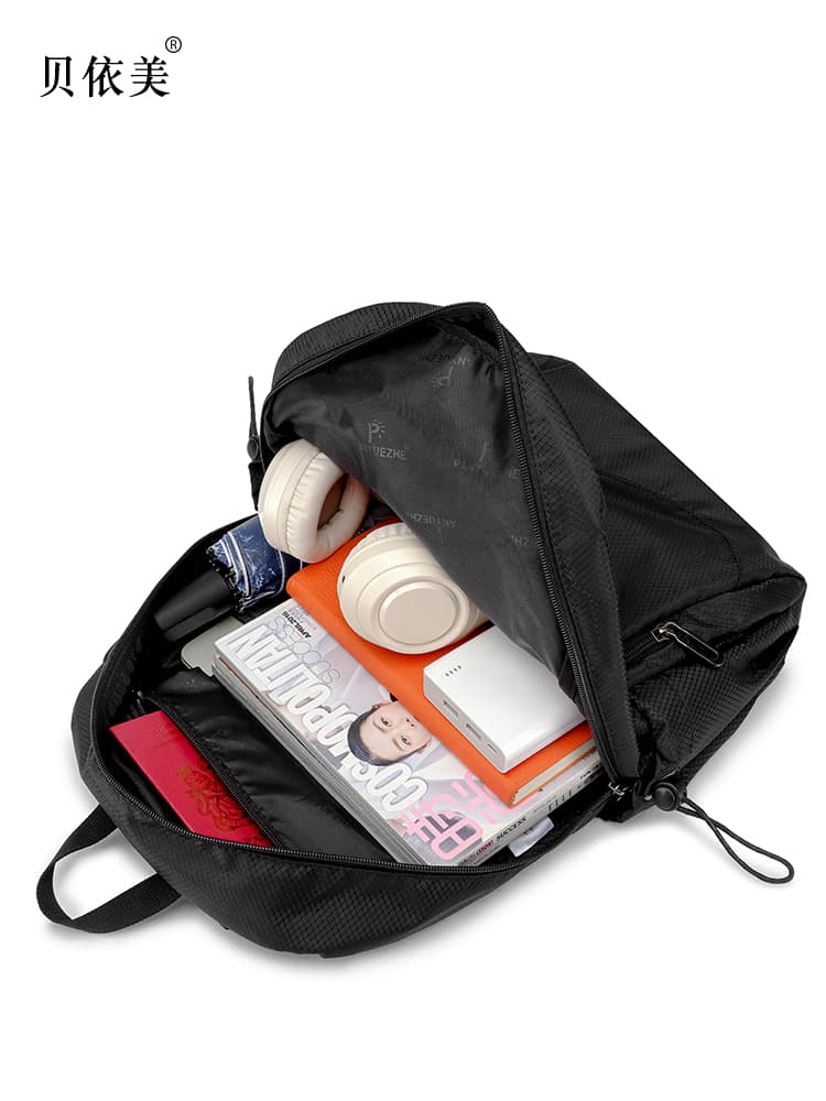 大容量リュック 機能的多ポケット学生リュック