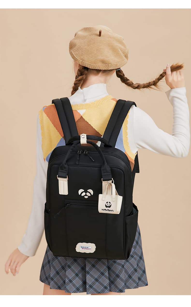 大容量リュック パンダモチーフ 学生用多機能リュック