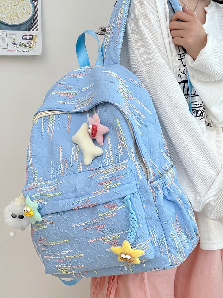 大容量リュック 星空キラキラ大容量通学リュック