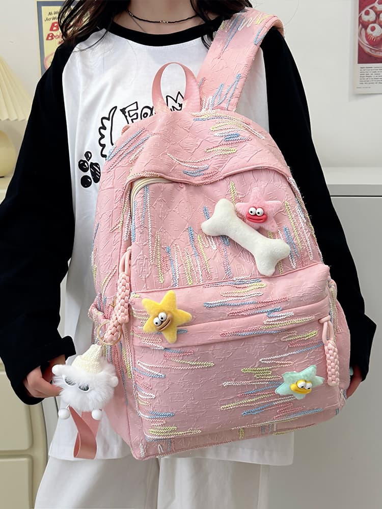 大容量リュック 星空キラキラ大容量通学リュック