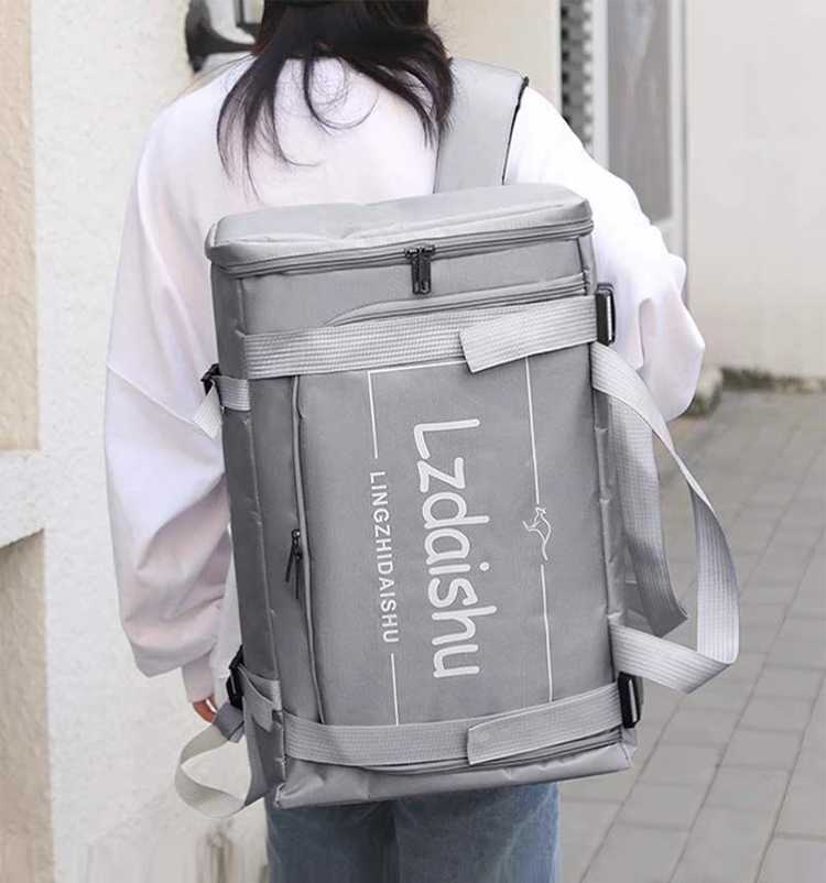 大容量リュック 方形ボックス型多機能通学リュック